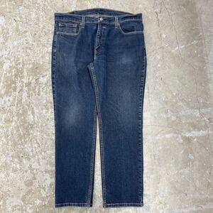 Levis Jeans Mens 38x30 Blue Pants 514 Slim Straight Work Faded Denim Tag 36x30‎